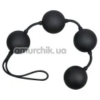 Вагінальні кульки Velvet Black Balls чорні - Фото №1
