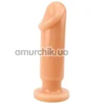 Анальний фалоімітатор Prof. Jason C Larger Slim Dildo 6.5, тілесний - Фото №1