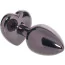 Анальная пробка с черным кристаллом Jewel Small Black Diamond Heart Plug, черная - Фото №7