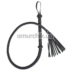 Плеть Guilty Pleasure Braided Bull Whip, черная - Фото №1