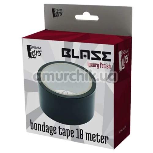 Бондажная лента Blaze Luxury Fetish Bondage Tape 18 Meter, черная