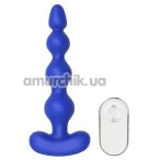 Анальный вибростимулятор Cheeky Love Remote Anal Bead, синий - Фото №1