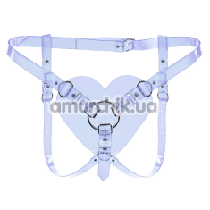 Трусики для страпона Feral Feelings Hearts Strap-On Belt, прозрачные - Фото №1