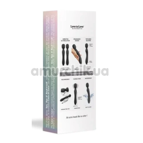 Універсальний вібромасажер Love To Love Twist, чорний