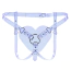 Трусики для страпона Feral Feelings Hearts Strap-On Belt, прозрачные - Фото №1