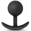 Анальная пробка Anal Adventures Platinum Silicone Vibra Plug 1.75, черная - Фото №1