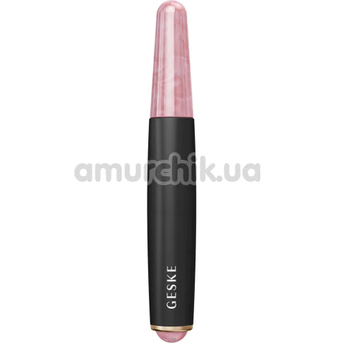 Ручка-массажер для лица Geske Double-Sided Rose Quartz Depuffing Pen 7 in 1, серый - Фото №1