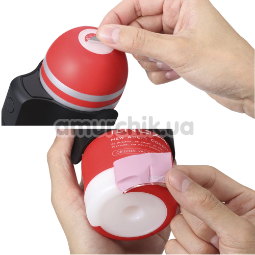 Набор Tenga Cup Vibrator: адаптер с вибрацией + мастурбатор Tenga Premium Original Vacuum Cup + мастурбатор Tenga Deep Throat Original Vacuum Cup New