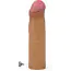 Насадка на пенис Revolutionary Silicone Nature Extender 2, коричневая - Фото №4