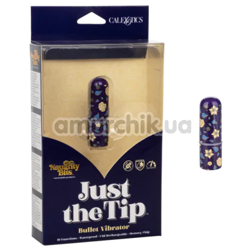 Кліторальний вібратор Naughty Bits Just The Tip, фіолетовий