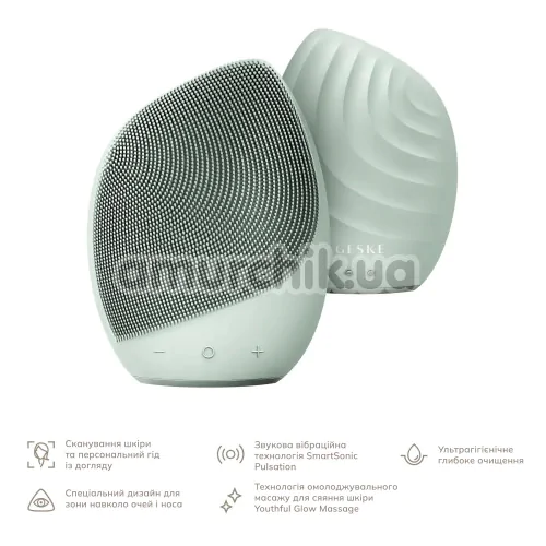 Ультразвуковая щетка для лица Geske Sonic Facial Brush 5 in 1, зеленая