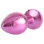 Анальная пробка с розовым кристаллом Matrix Mont Nebula Pink Gem Metal Plug M, розовая - Фото №3