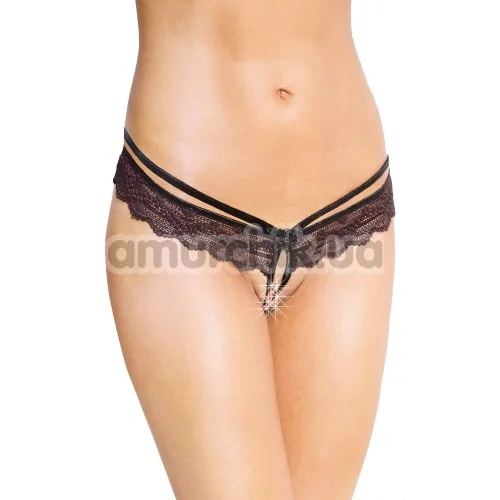 Трусики-стринги G-String (модель 2445), черные - Фото №1
