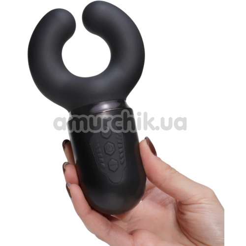 Мастурбатор с вибрацией Crushious Kong, черный