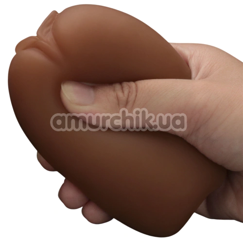 Мастурбатор Lovetoy Slider Double-Ended Masturbator Vagina And Ass, коричневый