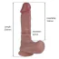 Фаллоимитатор Natural Play Silicone Dildo D2, телесный - Фото №6