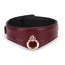 Ошейник с поводком Liebe Seele Wine Red Leather Collar with Chain Leash and Lock, бордовый - Фото №2