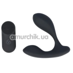Вібростимулятор простати Virgite Prostatics Rechargeable Prostatic Vibrator & Remote Control P5, чорний - Фото №1