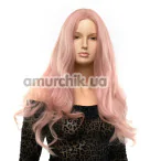 Перука Fetish Hair Wavy Wig With No Bangs, рожева - Фото №1