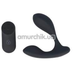 Вібростимулятор простати Virgite Prostatics Rechargeable Prostatic Vibrator & Remote Control P5, чорний - Фото №1