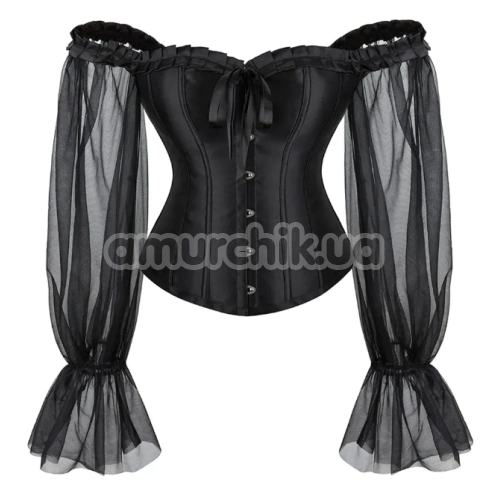 Корсет Star Night Off Shoulder Long Sleeves Corset, черный