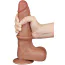 Фаллоимитатор Sliding-Skin Dual Layer Dong 8.5, светло-коричневый - Фото №7
