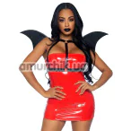 Портупея Leg Avenue Leather Bat Wing Body Harness, чорна - Фото №1