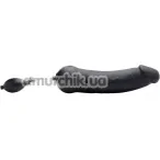 Анальний розширювач Tom of Finland Toms Inflatable Silicone Dildo, чорний - Фото №1