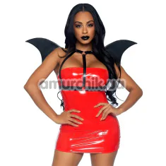 Портупея Leg Avenue Leather Bat Wing Body Harness, чорна - Фото №1