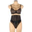 Комплект Star Night Luxury Rhinestone Lingerie Set, чорний: бюстгальтер + трусики-стрінги + корсет - Фото №7