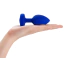 Анальная пробка с вибрацией B-Vibe Vibrating Jewel Plug L/XL, синяя - Фото №6