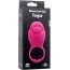 Виброкольцо Silicone Love Ring Tongue, розовое - Фото №6