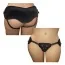 Трусики для страпона Sportsheets Plus Size Beginners Black Strap-On, черные - Фото №1