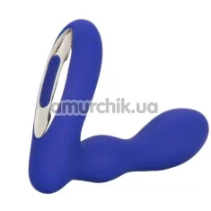 Вібростимулятор простати для чоловіків Silicone Wireless Pleasure Probe, синій - Фото №1