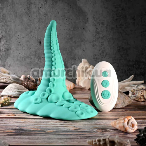 Вибратор Evolved Tentacle Grinder, бирюзовый