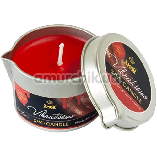 Свічка Amor Vibratissimo S / M Candle Burning Red, 50 мл