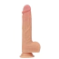 Вібратор із ротацією та підігрівом Dual-Layered Silicone Nature Cock Liam 8.5, тілесний - Фото №1