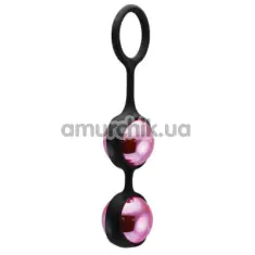 Вагінальні кульки Duo Pleasure Balls M, рожеві - Фото №1