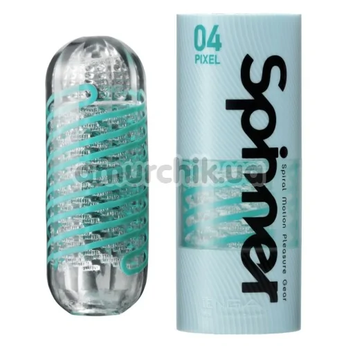 Мастурбатор Tenga Spinner Pixel 04, прозорий