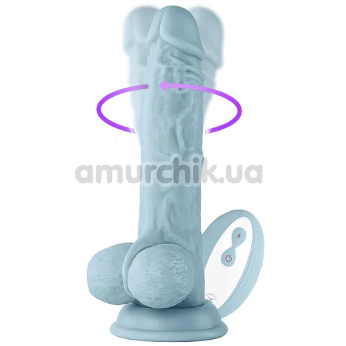 Вибратор с ротацией Femme Funn Vortex Turbo Baller, голубой