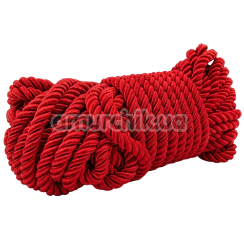 Мотузка для бондажу DS Fetish Silk 10 м, червона