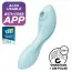 Симулятор орального сексу для жінок з вібрацією Satisfyer Curvy Trinity 5+, блакитний - Фото №2