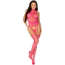 Комбінезон Leg Avenue High Neck Lace Bodystocking, рожевий - Фото №2