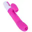 Вибратор с подогревом, ротацией и толчками FoxShow Silicone Heating and Thrusting Vibrator, розовый - Фото №1