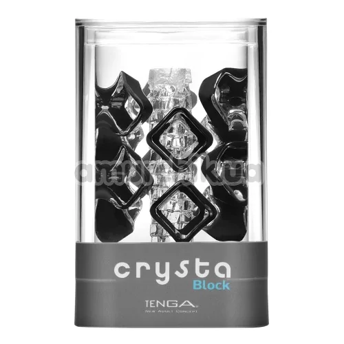 Мастурбатор Tenga Crysta Block, прозрачный - Фото №1