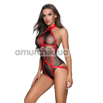 Комплект JSY Sexy Lingerie, чорно-червоний: боді + портупея - Фото №1