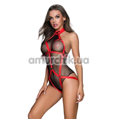 Комплект JSY Sexy Lingerie, чорно-червоний: боді + портупея - Фото №1