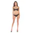Комплект Dare Me 2PC Bra And Panty Set, черный: бюстгальтер + трусики-стринги - Фото №1