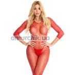 Комбінезон Risque Crotchless Bodystocking, червоний - Фото №1