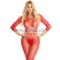 Комбінезон Risque Crotchless Bodystocking, червоний - Фото №1